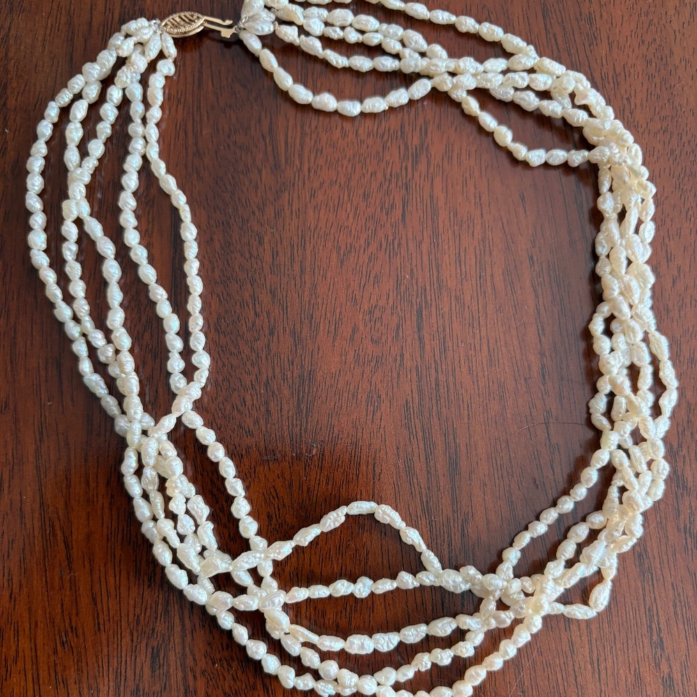 Authentic seed pearl necklace